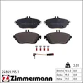 Produktbild: Zimmermann 24869.195.1 Bremsbelagsatz für MERCEDES BENZ CLA B KLASSE A GLA W246