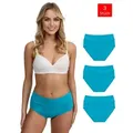 Produktbild: Tazzio Taillenslip 3er-Pack Damen Slip F920 (Packung, 3-St) hoher Bund kaschiert, zeichnet sich nicht ab S