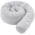 Produktbild: Zöllner Nestchenschlange Terra Musselin, Hellgrau, Textil, Füllung: Faserbällchen, 14x180 cm, Textiles Vertrauen - Oeko-Tex®, Made in Germany, Schlafen, Babybett-Ausstattung, Babynestchen, Bettschlange