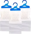 Produktbild: 3x Luftentfeuchter je bis zu 450ml XL Beutel für Kleiderschrank zum Aufhängen Vorbeugend gegen Schimmel und unangenehme Gerüche