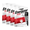 Produktbild: 4x Energizer CR 1632 3V Batterie Lithium Knopfzelle DL1632 1er Blister CR1632
