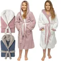 Produktbild: Bademantel Kinder Mädchen Jungen  mit Wendefunktion und Kapuze Teenager kusch...