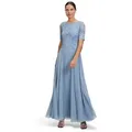 Produktbild: Vera Mont Abendkleid Damen mit Spitze Spitze blau L (40)