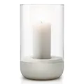 Produktbild: Blomus Windlicht Calma Mittel, Kerzenhalter, Dekolichthalter, Beton, Glas, grau