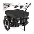 Produktbild: tectake Fahrradanhänger, 2 in 1 multifunktional, luftgefüllte Profilreifen mit Kugellager, Belastbarkeit 50 kg, 70 Liter, ca. 148 x 64 x 81 cm