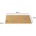 Produktbild: Küchen Preisbombe - Küchen Arbeitsplatte 100cm 38 Mm Küchenzeile Küchenblock Eiche Artisan Eko Stilo