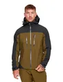 Produktbild: RevolutionRace Silence Proshell 3L Jacket, Herrenjacke, belüftete und wasserdichte Jacke für Wanderungen und andere Outdoor-Aktivitäten, Dark Olive/Moonless Night 3.0, XL