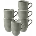 Produktbild: Seltmann Weiden Beat Color Glaze Kaffeebecher 350 ml 6er Set - Perlgrau