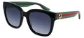 Produktbild: GUCCI Womens GG0034SN Sunglasses, Black-Green-Grey, 54