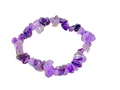 Produktbild: Steinfixx® - Echtes Amethyst Splitterarmband *Reinigung* - Hochwertiges Edelsteinarmband mit getrommelten Amethyst Splittern