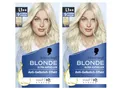Produktbild: Schwarzkopf Blonde Aufheller L1++ (2x 143 ml), Haarfärbemittel für Öl-aktiviertes Haare Aufhellen mit HaptIQ System, für bis zu 9 Stufen ohne Gelbstich