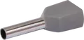 Produktbild: QUAD 22C434 - Twin-Aderendhülsen 0,75 mm², Grau 100 St.