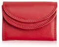 Produktbild: Josephine Osthoff Damen Geldbörse klein praktisch für Münzen, Scheine und Karten Herren Portemonnaie klein und slim aus 100% Echtleder, RFID Schutz (204)