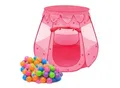 Produktbild: Mädchen Bällebad Zelt 200 Baby Bälle Kinderzelt Spielzelt 120x120x90cm Rosa