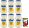 Produktbild: 6x Hellmann's Real Maionese,Mayonnaise in Glas-Verpackung,432ml + Italian Gourmet Polpa di Pomodoro 400g Dose