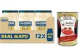 Produktbild: 12x Real Maionese,Mayonnaise in Glas-Verpackung,432ml + Italian Gourmet Polpa di Pomodoro 400g Dose