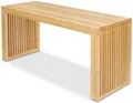 Produktbild: BAM BOO BOX Sitzbank Bambus 90x33x43cm – Holzbank Flur Bad Küche bis 250kg