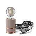 Produktbild: ledscom.de Tischlampe LITO, Schalter, bronze, inkl. LED Lampe 370lm, extra-warmweiß