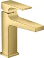 Produktbild: hansgrohe Wasserhahn Metropol, wassersparende Armatur mit Komfort-Höhe 110mm mit Push-Open Ablaufgarnitur, Polished Gold Optic