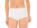 Produktbild: Schiesser Damen Taillenslip Maxi, 2er Pack, Gr. 38, weiß (weiss 100)