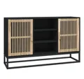Produktbild: vidaXL Sideboard Sideboard Schwarz 105x30x65 cm Holzwerkstoff (1 St)