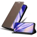 Produktbild: Cadorabo Hülle für Huawei P SMART PRO Schutz Hülle in Braun Handyhülle Etui Case Cover Magnetverschluss