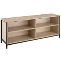 Produktbild: TecTake GmbH Sideboard Navan 147x41x60,5cm - Industrial Holz hell, Eiche Sonoma 404719
