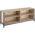 Produktbild: tectake Tv-Element, Natur, Holzwerkstoff, Beton Optik, Rechteckig, 41x60.5x147 cm, Wohnzimmer, Wohnwände, Lowboards, Lowboards stehend