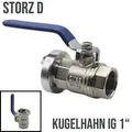 Produktbild: STORZ D DN 25 KA 31 Übergangsstück Adapter -> Kugelhahn IG 1 Zoll Messing Pumpe...
