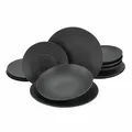 Produktbild: CreaTable Tafelservice Elements Collection Lava Stone Geschirrset 12 tlg