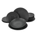 Produktbild: CreaTable 23205 Tafelservice Elements Collection Lava Stone Geschirrset 12 tlg