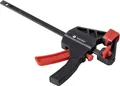 Produktbild: TOOLCRAFT Einhandzwinge TO-6743691 Spann-Weite (max.):100mm Produktabmessung, Länge: 180mm Ausladungs-Maße:35mm
