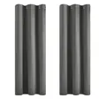Produktbild: Deconovo Vorhänge Blickdicht Verdunkelunsgardine mit Ösen Thermovorhang Kälteschutz Thermogardine Hitzeschutz Dicke Thermovorhang, 138x107cm(HöhexBreite) Hellgrau, 2er Set