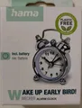 Produktbild: Hama Mini-Wecker Retro Alarm-Uhr Quarz Analog Weiß