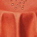 Produktbild: DecoHomeTextil Leinen Optik Tischdecke, Rund 140 cm Orange, wasserabweisend, fleckenabweisend, abwaschbar, Lotuseffekt, bügelfrei