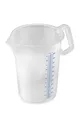 Produktbild: Thermohauser Messbecher m. geschlossenem Griff, 5000 ml, Kunststoff PP, blaue Skala in Litern und Millilitern 8300040091 Transparent