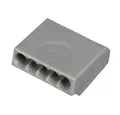 Produktbild: ViD Verbindungsklemme Schraubenlose Dosenklemme Steckklemme 5 x 1,0 - 2,5 mm², grau