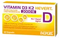 Produktbild: Vitamin D3 K2 Hevert plus Calcium und Magnesium 2000 IE, 60 St. Kapseln