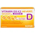 Produktbild: VITAMIN D3 K2 Hevert+Calcium u.Magnes.2000 IE Kps. 60 St PZN 19295682