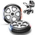 Produktbild: Aiworthy Kinderwagenlicht(2 Stück), LED Kinderwagen Licht Sehen und Gesehen Werden mit Dem Kinderwagen, für Alle Kinderwagen, Kinderwagen Zubehör