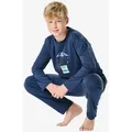 Produktbild: Schiesser Pyjama Nightwear (2 tlg) schlafanzug schlafmode bequem blau 140 EU