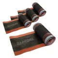 Produktbild: DAPRONA Firstband Alu 4 Rollen - 300mm x 5m Rot (RAL 8004) Rollfirst für eine optimale Dachfirst Abdeckung, Super Butylkleber