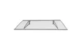 Produktbild: TRUTZHOLM Vordach 115 x 80 cm Aluminium Türdach Türvordach Haustürvordach Überdachung (1 St)