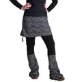 Produktbild: Vishes Hosenrock Rock- Schlag- Hosen Kombination - Lange Größe Goa, Boho, Ethno, Hippie Style schwarz 44-46