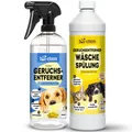 Produktbild: Geruchsentferner Set gegen Hundegeruch – Spray & Wäschespülung, mikrobiologisch