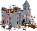 Produktbild: STARLUX 404002 Le Château Noir Ritter Ritterburg-Ritterfiguren-Die Schwarze Burg, Grau, 40 x 40 x 24 cm