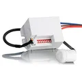 Produktbild: SEBSON® Mini Bewegungsmelder Innen, Unterputz Deckenmontage zum Einbauen, programmierbar, Infrarot Sensor Reichweite 6m / 360°, LED geeignet, 3-Draht Weiß