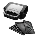 Produktbild: Russell Hobbs Multifunktionsgerät 3-in-1 [Sandwichmaker, Waffeleisen, Kontaktgrill] Creations (spülmaschinengeeignete, antihaftbeschichtete & extra tiefe Platten, BPA frei) 26810-56