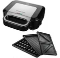 Produktbild: RUSSELL HOBBS 3-in-1-Sandwichmaker 3 in 1 - Sandwichmaker - schwarz/edelstahl, 750 W