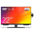 Produktbild: Cello C2224F 22-Zoll-Full-HD-Fernseher, 230V, integrierter DVD-Player, integrierte Satellitenlautsprecher mit Perfekter Tonwiedergabe, Nicht smart, einfach zu bedienen
